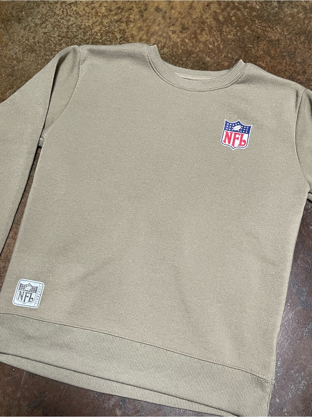 NFL Kids Sweatshirt with Shield Logos - Tan